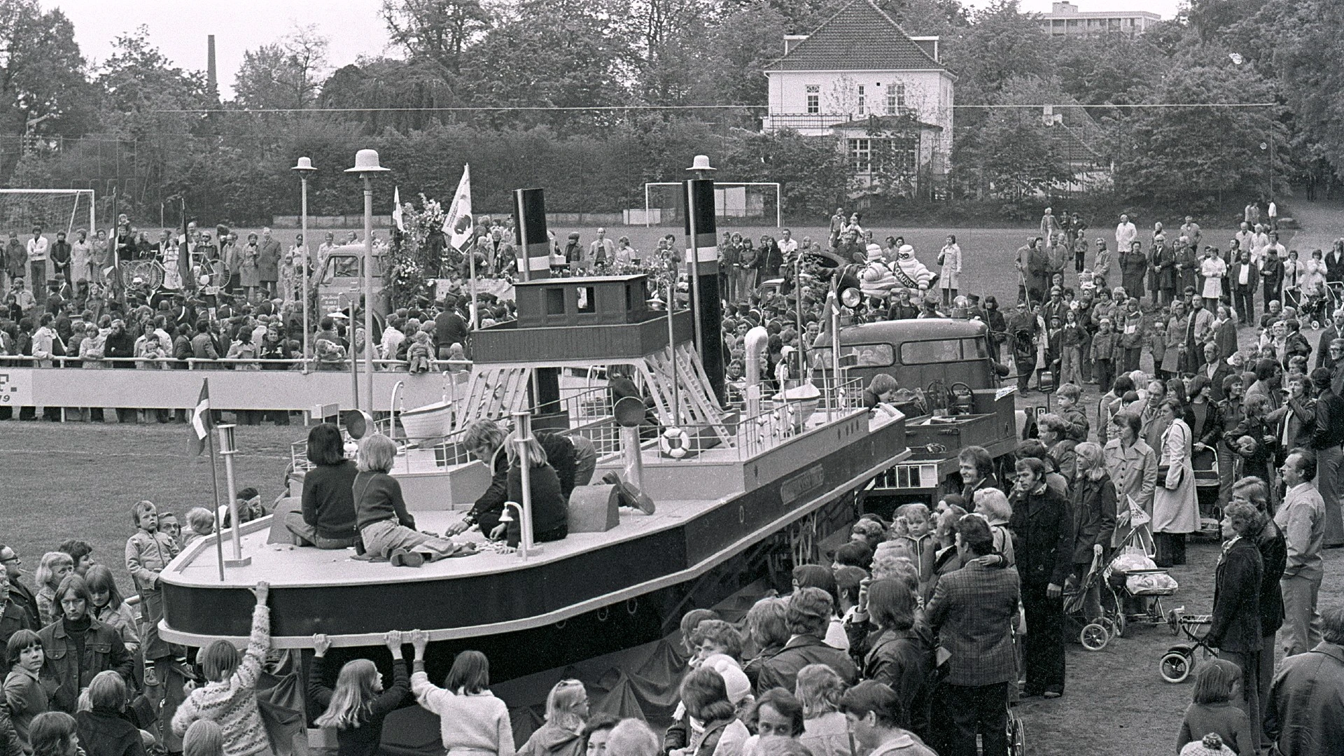 Foto fra fejring af Helsingørs købstadsjubilæum i 1976.